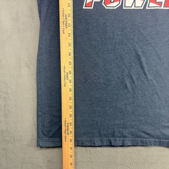 Diesel Power T-Shirt Men's Large Blue Cotton Blens Short Sleeve American Flag - Picture 4 of 6